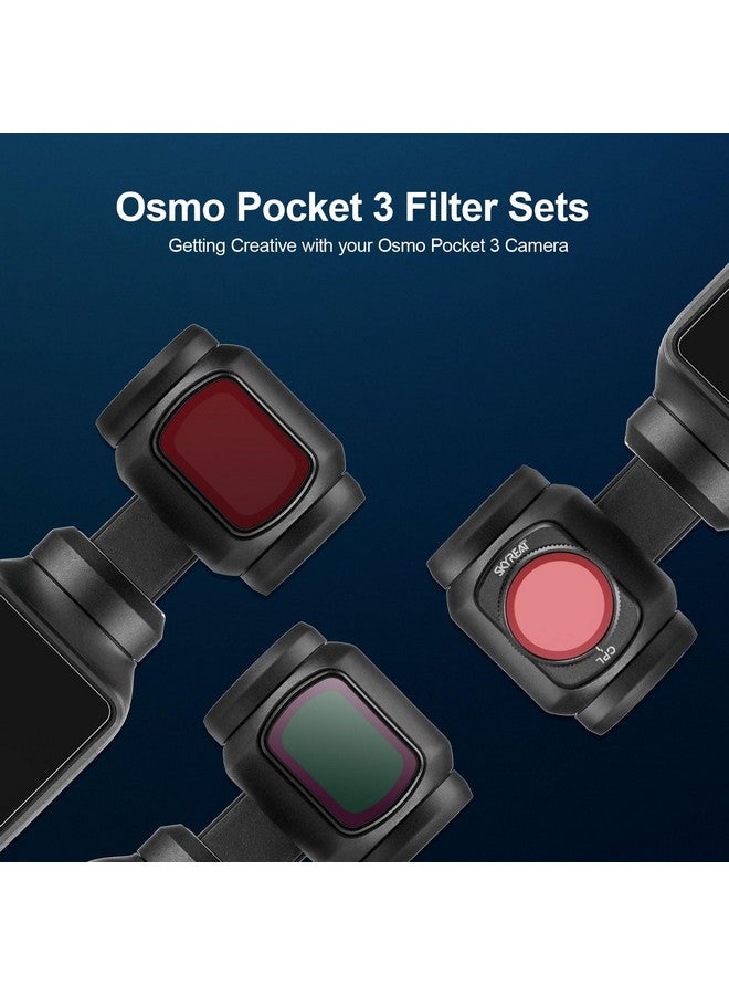 سكاي ريت مجموعة فلاتر Nd لملحقات Dji Osmo Pocket 3 Creator Combo (ضباب أسود) - Image 4