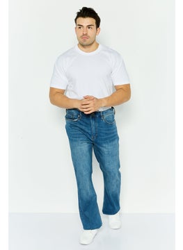 Seven 7 Men Slim Fit Washed Stretchable Denim Jacket, Blue  - Image 2