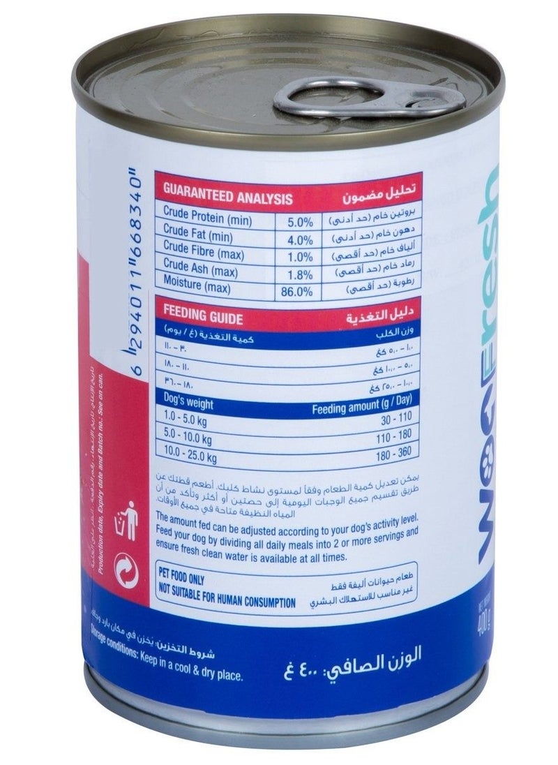 WOOFRESH - Beef Mince In Gravy For Dogs 400 G - Image 1