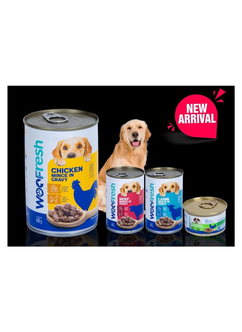 WOOFRESH - Beef Mince In Gravy For Dogs 400 G - Image 1