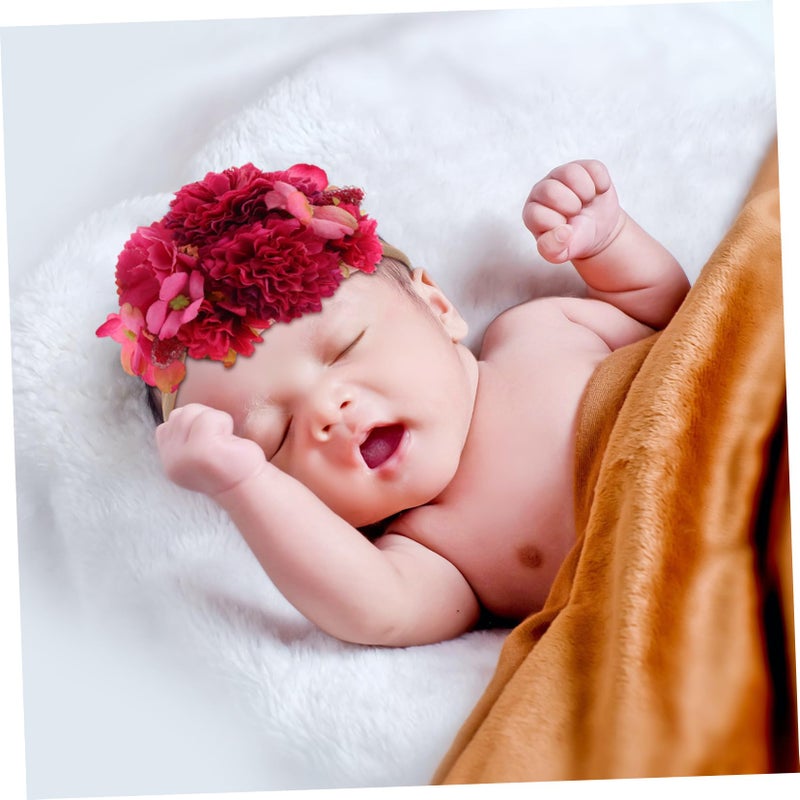 Floral Headband For Baby Girl Photography Party Everyday Wear Lightweight - Image 5
