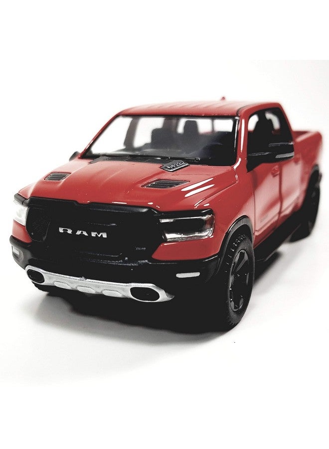 Kinsmart 2019 Red Dodge Ram 1500 Pickup Truck1/46 O Scale Diecast Truck - Image 2