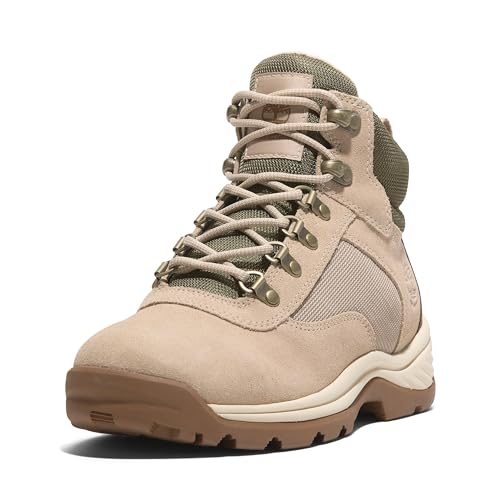 Timberland Women's White Ledge Mid Waterproof Hiking Boot, Light Beige Suede, 11 - Image 1