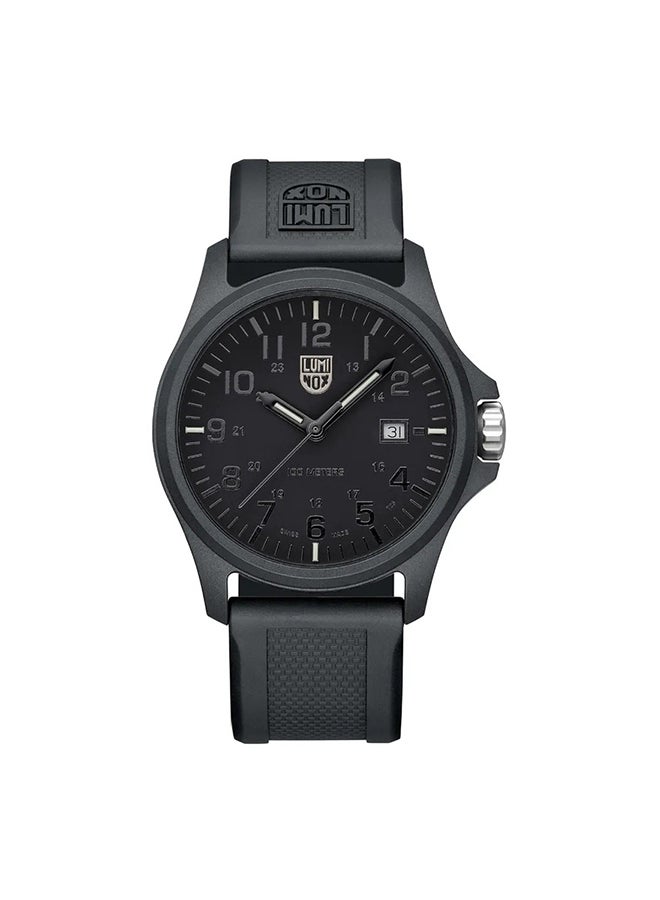 لومينكس ساعة يد رجالية تناظرية دائرية من البولي يوريثين مقاس  مم - Image 1