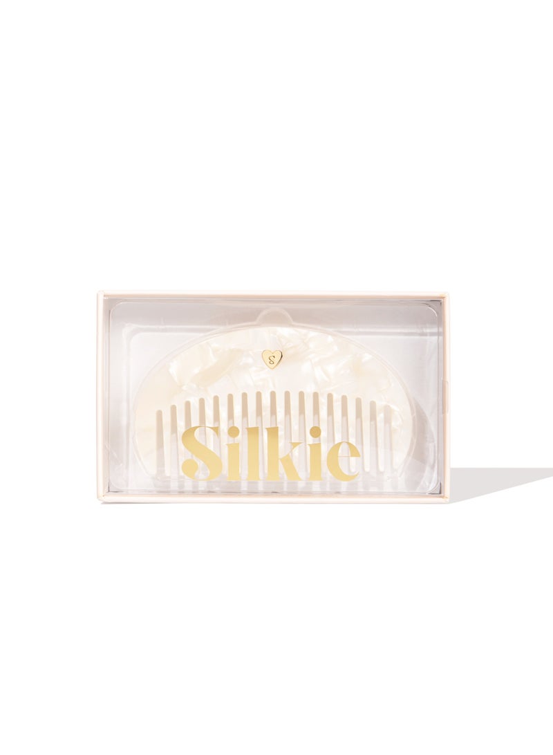 Silkie مشط سيلكي اليومي – مشط تفكيك من الأسيتات (حجر القمر) - Image 1