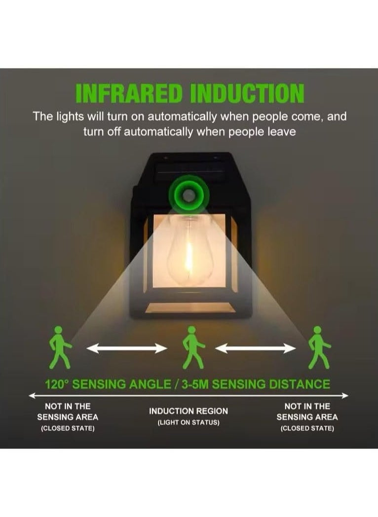 مصابيح حائط من كيوشوب®️ تعمل بالطاقة الشمسية في الهواء الطلق مصابيح لاسلكية تعمل من الغسق إلى الفجر ب3 أوضاع ومستشعر حركة مصابيح إضاءة خارجية مقاومة للماء مع لوحة شفافة للمدخل والباب الأمامي - pzsku/ZBB29B5A5B375E92D5197Z/45/_/1730640885/d51a5064-8bb4-4ad3-83f9-99ef95413bab