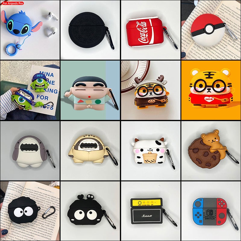 For Apple Airpods Pro 3 Generation Wireless Bluetooth Headset Cartoon Protective Case Cute Silicone 3 Generation Soft Case - Image 2