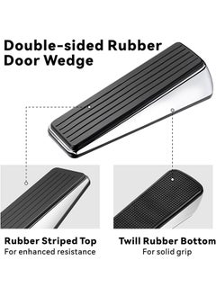 Arabest Door Stopper with Organizers (2 Pack), Heavy Duty Door Stop Wedge Made of Premium Quality Zinc and Rubber Suits Any Door and Most Surface  - Image 3