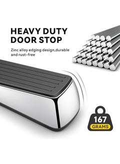 Arabest Door Stopper with Organizers (2 Pack), Heavy Duty Door Stop Wedge Made of Premium Quality Zinc and Rubber Suits Any Door and Most Surface  - Image 4