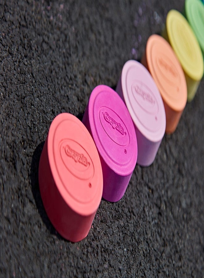 CRAYOLA Washable Outdoor Super Chalk - Assorted Colours (Box of 30) | 3 Different Ways to Colour with One Puck! | For Ages 4+ - Image 5