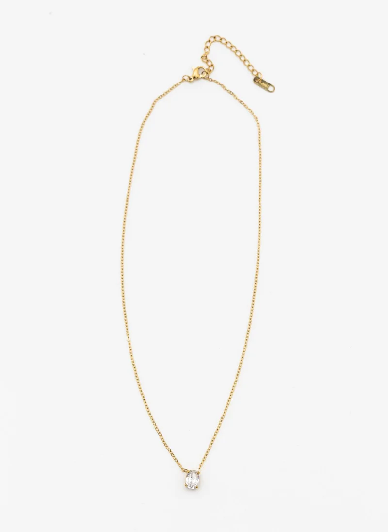Lichi  Vintage-style chain with crystal pendant for Women | Best Price UAE