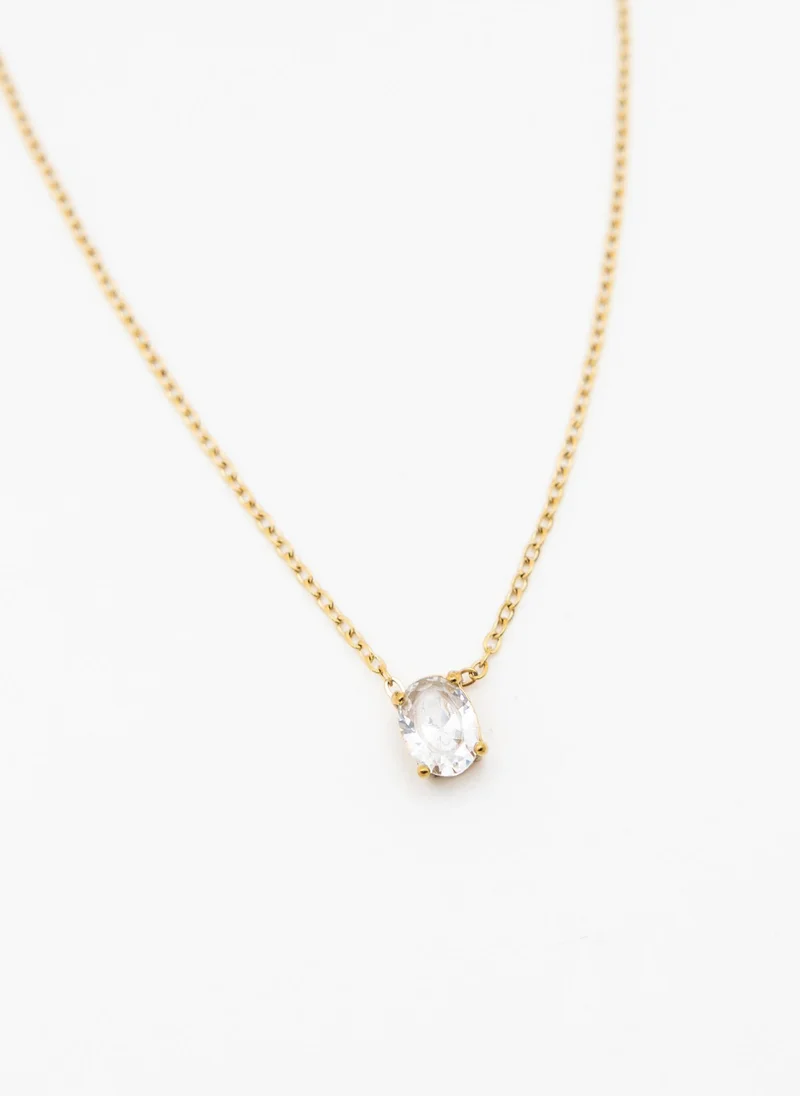 Lichi  Vintage-style chain with crystal pendant for Women | Best Price UAE