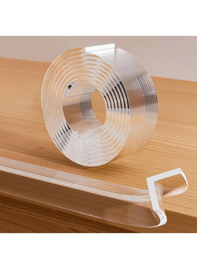 Loiion Corner Protectors Baby Proofing, Clear Edge Protector Strip, Soft Corner Protectors for Kids, Baby Child Safety Tables Corner Guards for Furniture Against Sharp Corners for Cabinets, Tables 3.3ft - Image 1