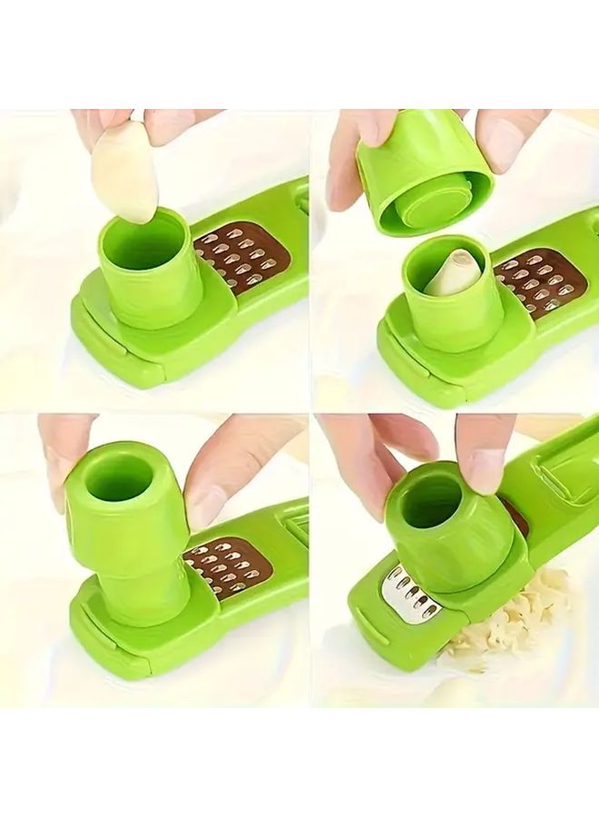 2pcs Mixed Color Mini Garlic Grinder Creative Garlic Press Kitchen Mash Manual Tool For Outdoor BBQ - Image 5