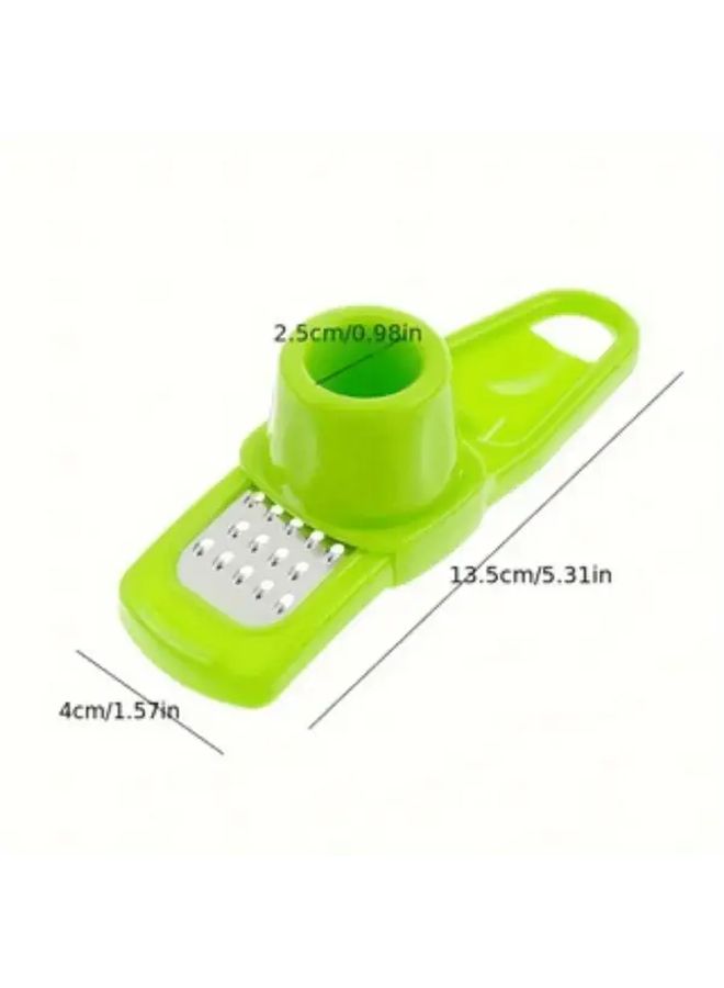 2pcs Mixed Color Mini Garlic Grinder Creative Garlic Press Kitchen Mash Manual Tool For Outdoor BBQ - Image 3