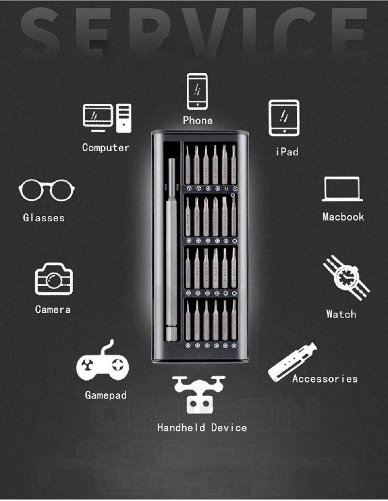 HUBTURE 24 Pieces Precision Screwdriver Set Multifunction Magnetic Pocket Screwdriver Tool Kit Mini Repair Kit for Electronics Tablets Cellphones