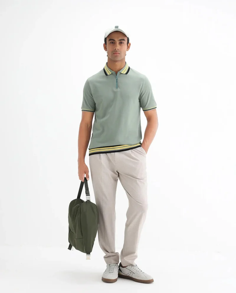 Rare Rabbit Men's Cotton Knitted Polo