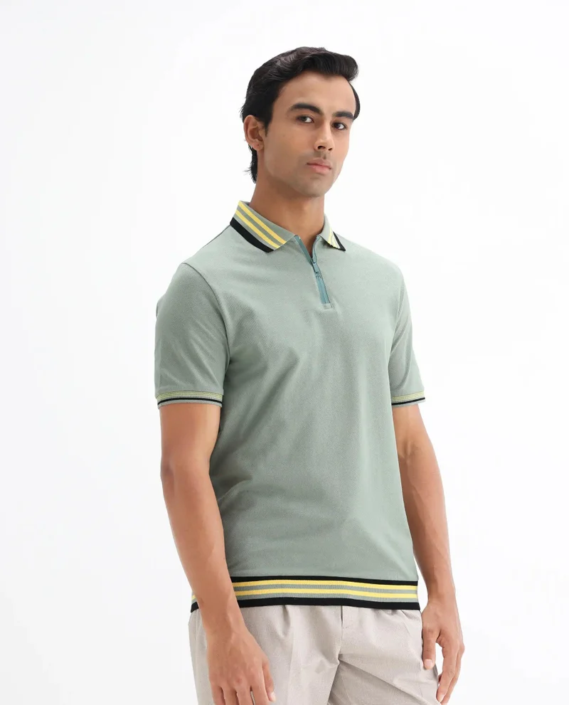 Rare Rabbit Men's Cotton Knitted Polo