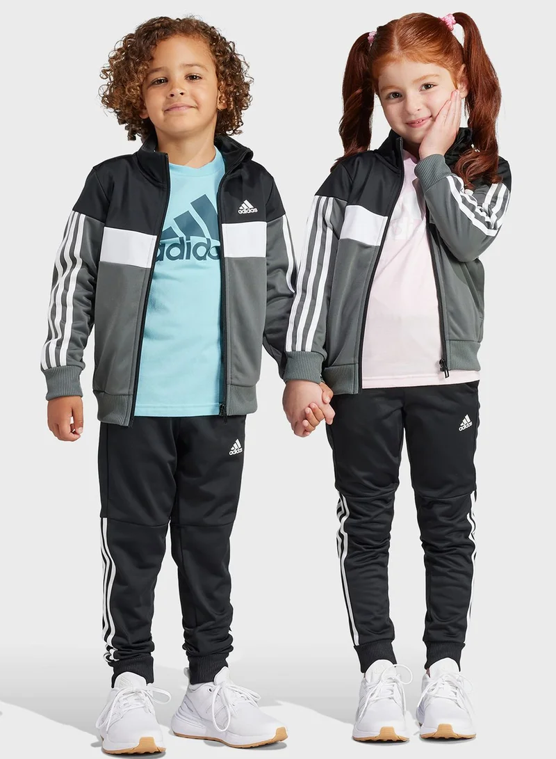 adidas بدلة رياضية تيبيريو للأطفال الصغار