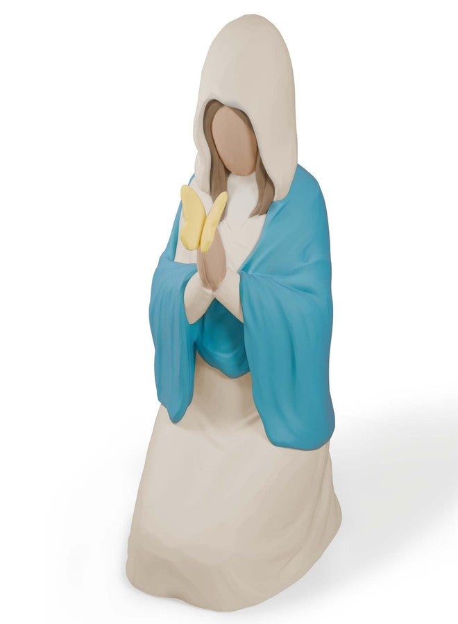 Lnrkai Baptism Confirmation Gifts for Teen Girls, Blessed Holy Mother Resin Figurine, Catholic Decor Religious Christian for Women, Praying Hands Statue - Image 1
