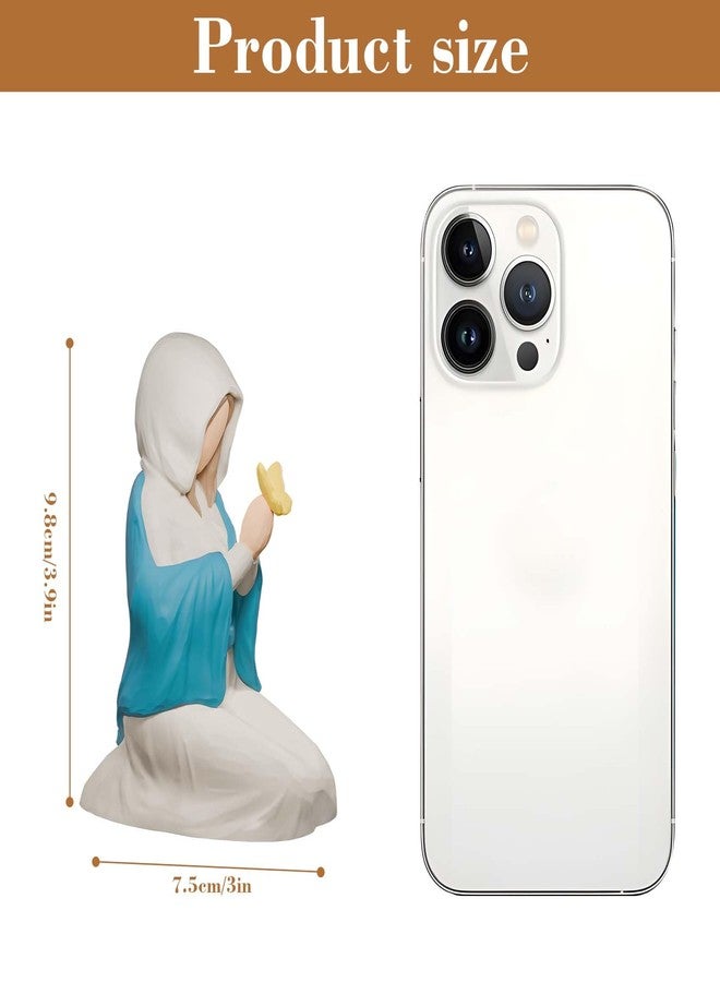 Lnrkai Baptism Confirmation Gifts for Teen Girls, Blessed Holy Mother Resin Figurine, Catholic Decor Religious Christian for Women, Praying Hands Statue - Image 2