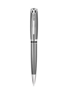 POLICE Cooper.2 Textured Grey With Stainless Steel Trims Medium Drill Point Gents Pen  - Image 1