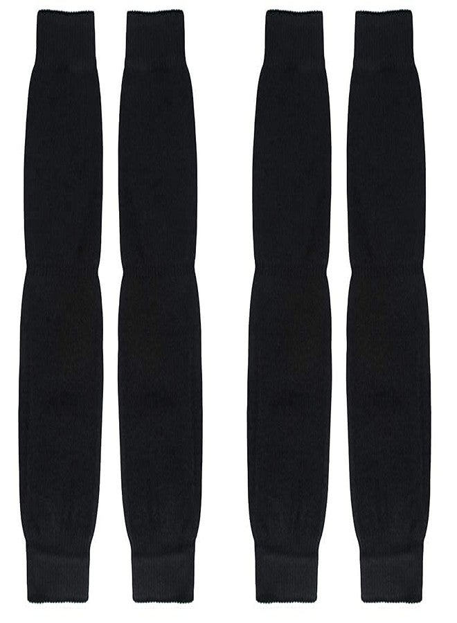 Missby® Unisex Black Woolen Thermal Warm Elastic Knee Support Leg Warmer & Winter Protector Knee Cap (Pack of 2 Pairs) - Image 1