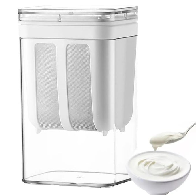 REUSABLE COFFEE YOGURT MILK FILTER MULTIFUNCTIONAL TRANSPARENT YOGHURT MAKER STRAINER FOR YOGURT MAKING