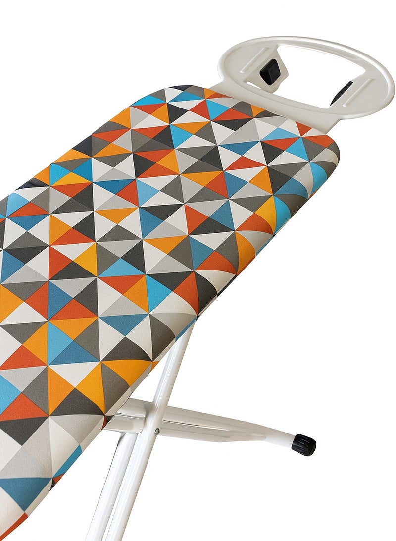 AIWANTO Folding Ironing Board 140x35cm – Adjustable Height Foldable Iron Stand with Stable Non-Wobble Metal Frame, Heat-Resistant Cover & Thick Felt Pad, Space-Saving Portable Ironing Table for Clothes, Laundry & Home Use - Image 2