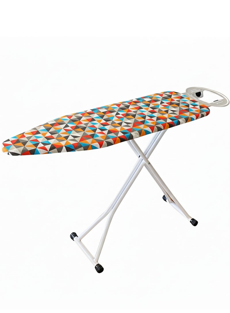 AIWANTO Folding Ironing Board 140x35cm – Adjustable Height Foldable Iron Stand with Stable Non-Wobble Metal Frame, Heat-Resistant Cover & Thick Felt Pad, Space-Saving Portable Ironing Table for Clothes, Laundry & Home Use - Image 1