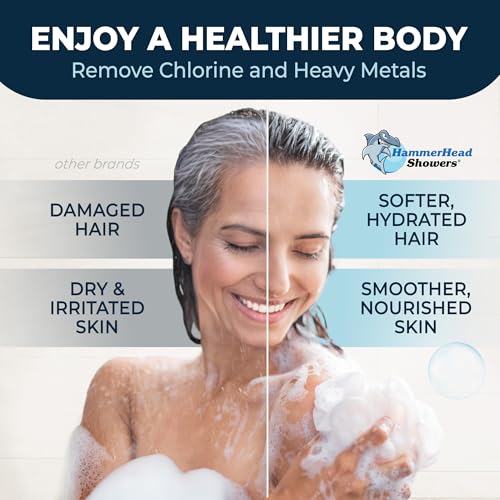 HammerHead Showers® Solid Metal Shower Head Filter – KDF 55 Shower Filter, High Pressure Universal Shower Filters to Remove Toxic Chemicals – Removes Chlorine and Heavy Metals – Chrome - Image 4