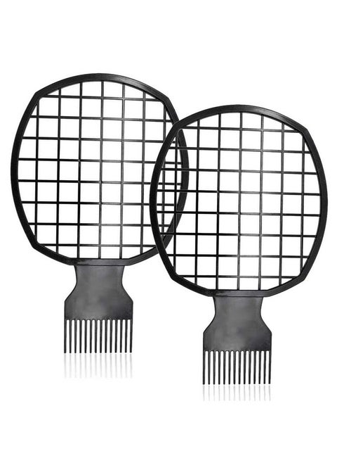 2 Pieces Twist Comb Curl Comb Twist Brush Afro Curl Comb Twist Hair Coils Comb Tool For Natural Hair