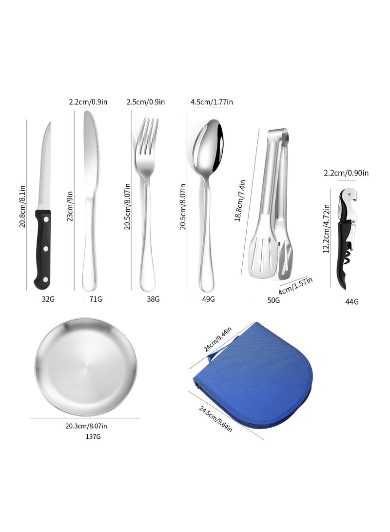 KUYING Stainless Steel Tableware Set Of 20 Pieces Western Knife Fork Spoon Set  - Image 2
