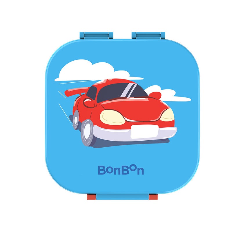 Bonbon - 3 Compartments Lunchbox with Cutlery - Car - Image 1