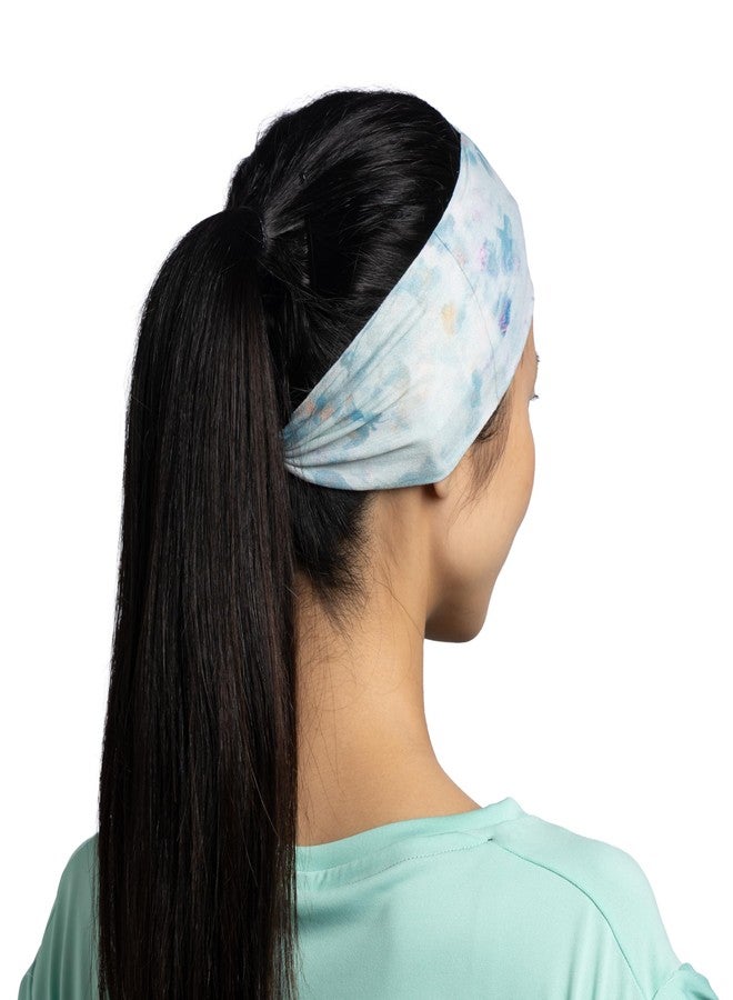 BUFF CoolNet UV Ellipse Headband, UPF 50 Sun Protection, Breathable, Cooling Hair Wrap, Versatile, Quick Dry Bandana, Luad Seagrove Green, Adult Size - Image 4