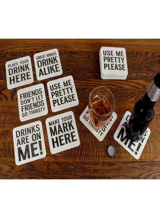 Lillian Rose Woodgrain Set of 36 Drinking Coasters - Image 4