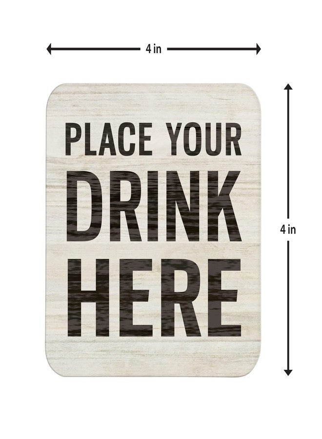 Lillian Rose Woodgrain Set of 36 Drinking Coasters - Image 2