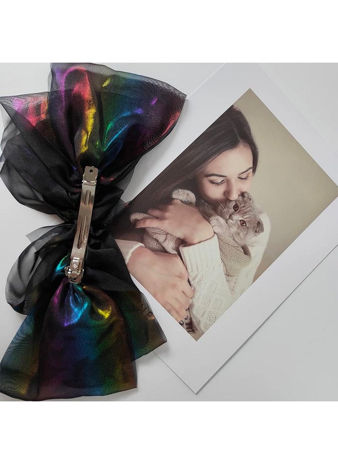 Etncy Life Large Hair Bows Hair Barrettes Clip For Women French Style Hair Accessories For Women Girls Party Wedding (Style11Pcs)  - Image 3