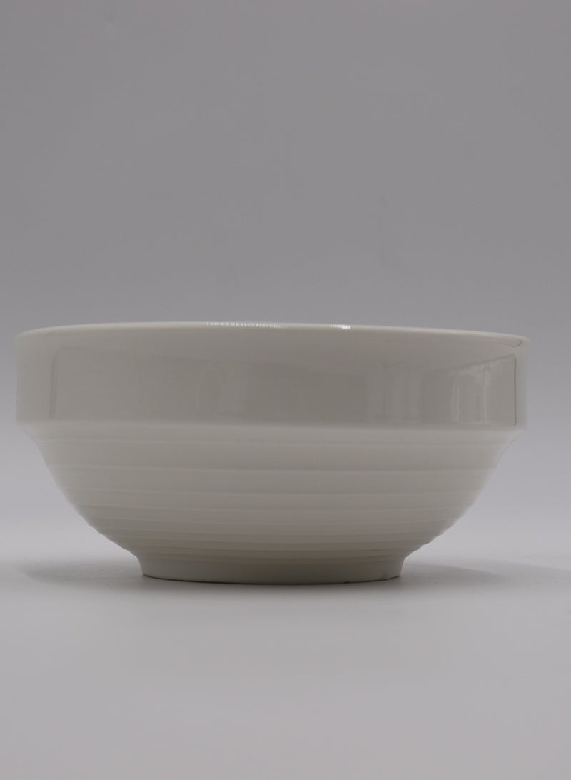 AJ وعاء خزفي أبيض - عمق 4.75 بوصة - Image 1