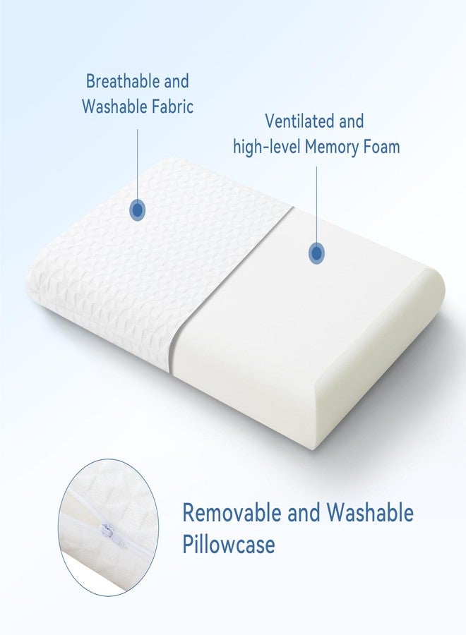Hcore Ultra-Thin Gel Infused Memory Foam Stomach Sleeping Pillow, Slim Pillow for Side & Back Sleepers, CertiPUR-US - Standard, 2.75 inches - Image 3