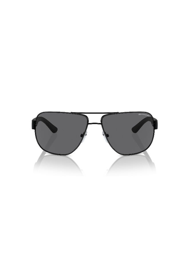 Armani Exchange AX2012S 606381 Men's Full Rim Pilot Polarized Sunglasses - Lens Size: 62 mm - Image 4