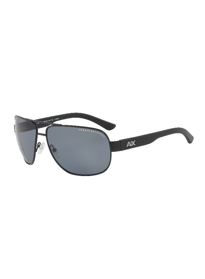 Armani Exchange AX2012S 606381 Men's Full Rim Pilot Polarized Sunglasses - Lens Size: 62 mm - Image 1