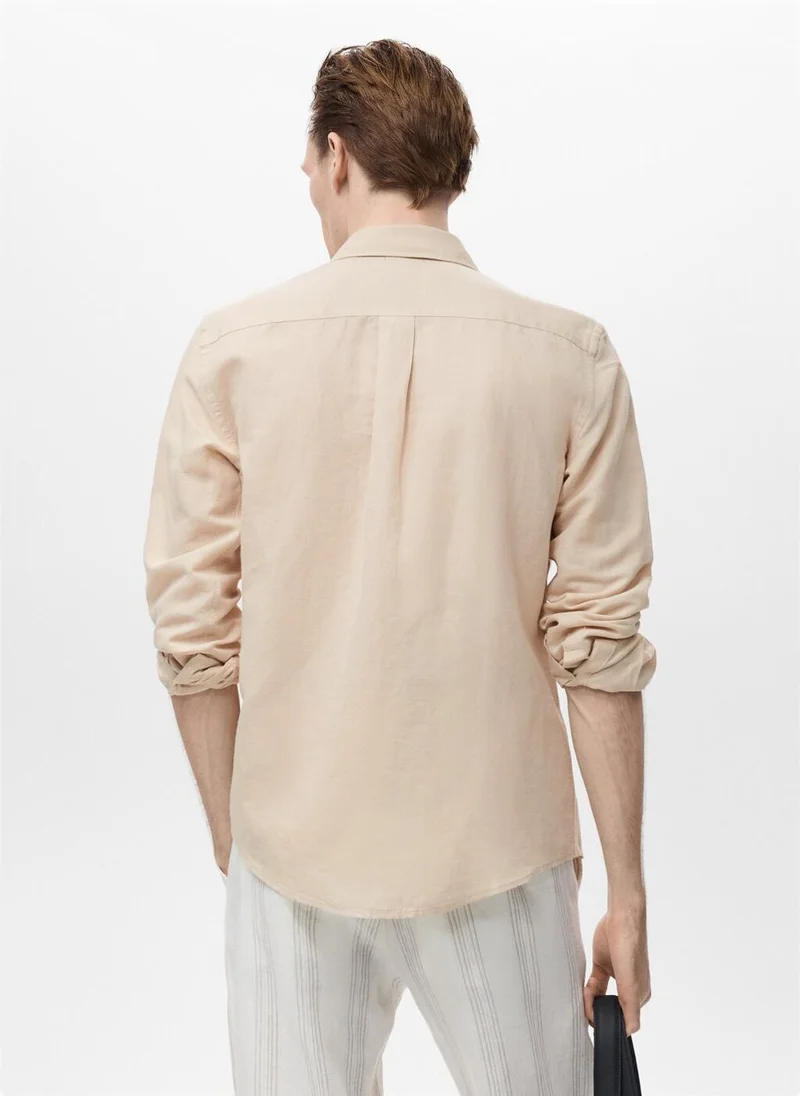 مانجو مان Pocket linen shirt