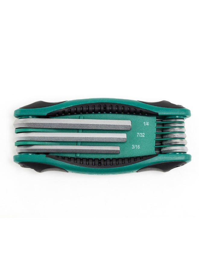 Sata SATA ST09122SJ 9-Piece SAE Hex Key Fold-Up Set  - Image 2