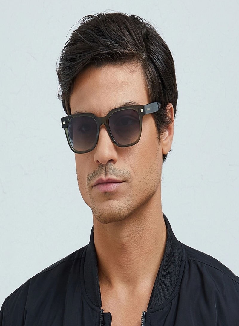 30Sundays 30Sundays Isle Unisex Sunglasses by eyewa, Olive Green  - Image 4