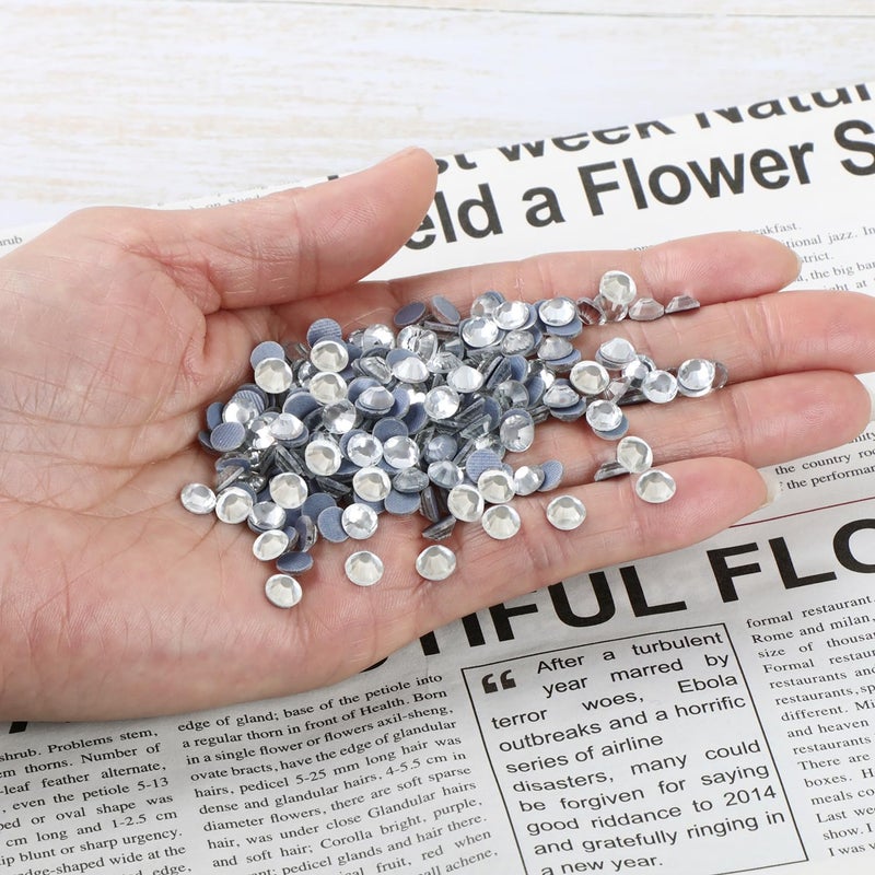 LPBeads 700 قطعة من الكريستال الزجاجي الشفاف SS30 مع لاصق حراري، كريستالات مستديرة مسطحة للزينة، للأشغال اليدوية، فن الأظافر، فن الوجه، الملابس، الأحذية، الحقائب، DIY - Image 4