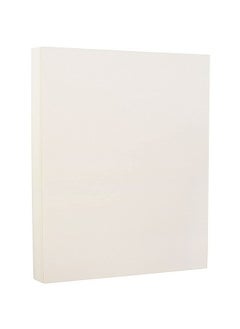 JAM Paper JAM PAPER Strathmore 88lb Cardstock - 8.5 x 11 Coverstock - 237 gsm - Natural White Laid - 25% cotton - 50 Sheets/Pack  - Image 2