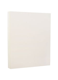 JAM Paper JAM PAPER Strathmore 88lb Cardstock - 8.5 x 11 Coverstock - 237 gsm - Natural White Laid - 25% cotton - 50 Sheets/Pack  - Image 1