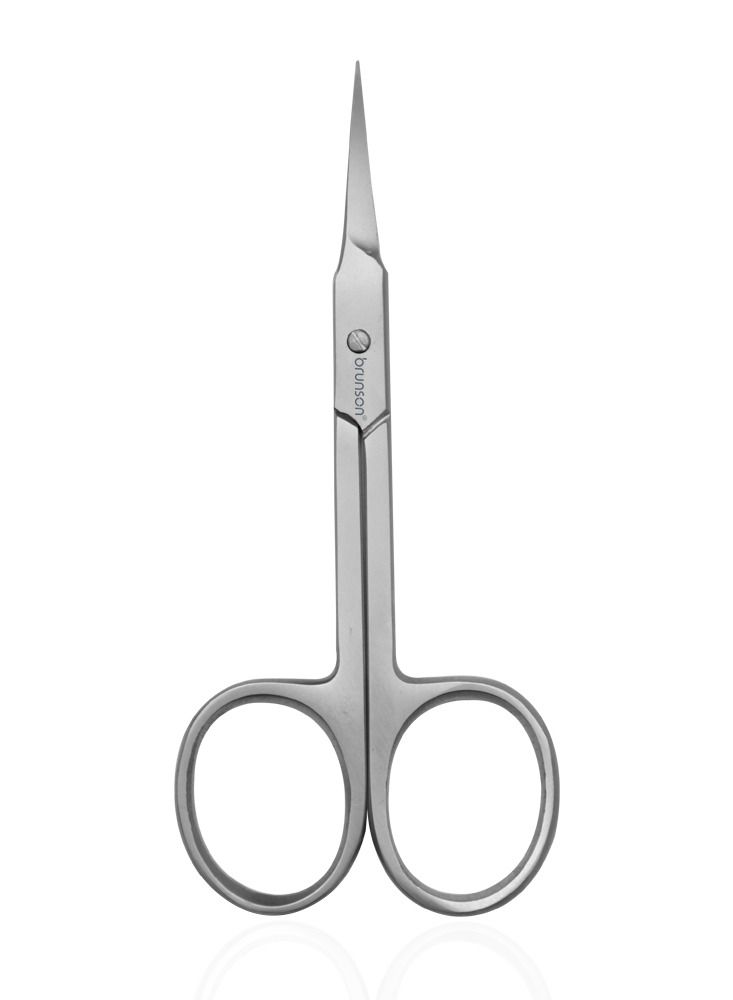 brunson Stainless Steel Point Cuticle Scissor curved cuticle & nail scissor for manicure pedicure for professional finger & toe nail care - Image 1