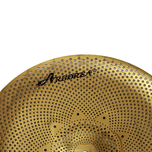 Arborea Low Volume Cymbal 18" China Mute Golden Drum Cymbal For Practice - Image 4